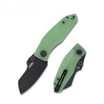 Kubey KU337C Monsterdog Jade kapesní nůž 7,5 cm, černá, světle zelená, G10, spona