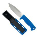 FR-10A-BLU Demko Knives FreeReign - Drop Point Rubberized - Blue AUS10A