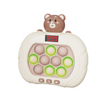 Maxlife MXPS-100 Teddy Bear prenosná hra - medvedík, béžová, 6 herných režimov, displej (OEM0200581)