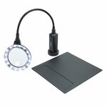 Carson CP-90EU MagniFlex Pro lupa s magnetickou základnou, 2x/4x, 16 LED diod, EU adaptér