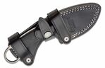 H1 GBK LionSteel Fixed Blade M390 stone washed, Solid G10 handle, leather sheath, Skinner