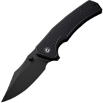 CIVIVI C23003D-1 Vexillum vreckový nôž 9,7 cm, Black Stonewash, čierna, G10