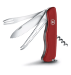 Victorinox 0.8313.W Cheese Master W multifunkciós kés 111 cm, piros, 8 funkció