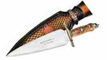 COVARSÍ-C.TH Muela Limited Edition to 250 pcs, full tang double edge, POPLAR burl stabilized, brass