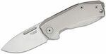 LionSteel NA01 GY NANO vreckový nôž 6,5 cm, Satin, šedá, titán 