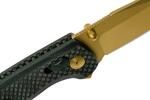 SOG-TM1033-BX TERMINUS XR LTE - CARBON & GOLD zsebkés 7,5 cm, arany/fekete, szénszálas G10 