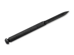 Történelmi kés és szerszám 02HY003 hüvelyes tőr 8,9 cm, teljes acél, bőr tok