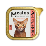 Meatos Cat Premium Adult Paté pre dospelé kastrované mačky s lososom 100g