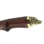 WILDBOAR-16R Muela 160 mm blade,rosewood pakkawood,brass guard and wild boar head cap 