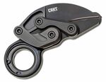 CRKT CR-4042 PROVOKE™ First Responder taktický nôž/karambit 6 cm, celočierna, hliník, titán, puzdro