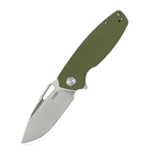 Kubey KU322B Tityus Green vreckový nôž 8,6 cm, Bead Blasted, zelená, G10, spona