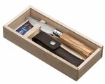 001004 OPINEL OPINEL VRI N°08 Inox - rukoväť z olivového dreva + puzdro, drevený box