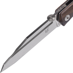 FX-515 W FOX knives FOX TERZUOLA DESIGN FOLDING KNIFE SATIN BLADE FINISCHED HANDLE ZIRICOTE WOOD