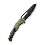 CIVIVI C22006-3 Spiny Dogfish reck kés 8,8 cm, Black Stonewash, zöld, G10