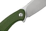 S21003-3 Sencut San Angelo Green Micarta Handle Satin Finished 9Cr18MoV Blade Liner Lo