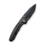 We Knife WE22002B-2 Trogon kapesní nůž 8,1 cm, Black Stonewash, černá, titan