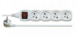 Emos predlžovací prívod s vypínačom 4 zásuvky 7m (1902140700) biely