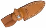 M4 CVN LionSteel Fixed Blade M390 satin Natural CANVAS Handle, leather sheath