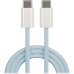 Maxlife MXUC-06 nylonový kábel USB-C - USB-C 1,0 m 20W modrá (OEM0101126)