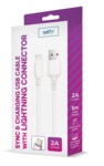 GSM109582 SETTY cable USB - Lightning 1,0 m 2A white NEW