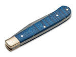 Böker Manufaktur Solingen 1132021DAM Annual Damascus 2021 sběratelský nůž 8,3 cm, javor, modrá