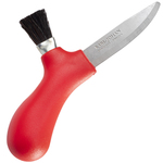 Morakniv 12206 Karl Johan Piros gombás kés 6,2 cm, piros, polipropilén, sörték, műanyag borítás