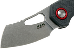 MKM MK FX03-2PGY ISONZO Cleaver kapesní nůž 4,9 cm, Stonewash, šedá Wolf Grey, FRN