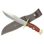 BW-18 Muela 180mm blade, coral pakkawood, brass guard and cap