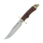 WILDBOAR-16R Muela 160 mm blade,rosewood pakkawood,brass guard and wild boar head cap 