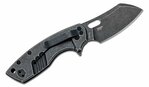 CRKT CR-5315KS Pilar® Large Black vreckový nôž 6,8 cm, Black Stonewash, celooceľový