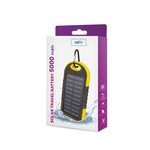 SETTY solárna žltá powerbanka 5000mAh 5V GSM036557