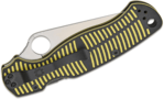 C81GBKYLMCP2 Spyderco Para Military 2 Salt Yellow/Black G-10 CPM MagnaCut Reveal 14