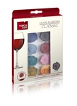 1886461 Vacu Vin 8-dílná sada označovačů na vínové sklenice Classic Grapes