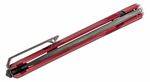 MT01A RB LionSteel Folding nůž OLD BLACK M390 blade, RED aluminum handle