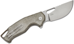 MKM MK VCM-GC VINCENT vreckový nôž 6,2 cm, Stonewash, zelená, Micarta