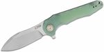 J1910-NTG CJRB Mangrove Nature Green (Transparent) AR-RPM9 G10(contoured & CNC pattern textur