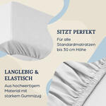 Sleepwise Soft Wonder-Edition elastická plachta na postel 180-200x200cm (RG-DQSF-RNTM) bílá