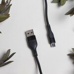 Maxlife MXUC-07 kabel USB - microUSB 1,0 m 2,4A černý nylon (OEM0101186)