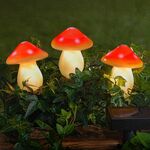 Modee dekoratívna solárna LED lampa v tvare húb DS006 AA 300mAh 3ks (ML-DS006)