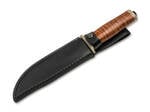 Magnum 02SC001 Ranger Field Bowie outdoorový nůž 15 cm, hnědá kůže, kožené pouzdro