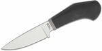 WL1  GBK LionSteel Fixed knife m390 blade BLACK G10 handle, Ti guard, leather sheath