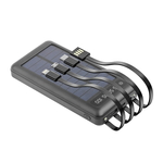 SETTY SLR-100 Solárna powerbanka 10000 mAh, čierna (GSM115778)