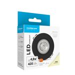Modee LED okrúhle svietidlo 4,8W 420lm D80xH32mm, neutrálna biela, čierna (ML-DL4000K4,8WR-BN)