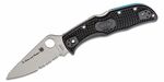 C243FPSBKBL Spyderco Endela vékony kék vonal