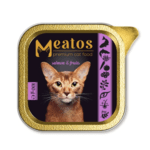 Meatos Cat Premium Adult Paté pre dospelé mačky s lososom a ovocím 100g