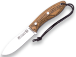JOKER KNIFE CB114-P CANADIENSE tradičný vonkajší nôž 10,5 cm, drevo Bocote, kožené puzdro, kresadlo