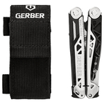 Gerber 31-003586 Dual Force multifunkciós szerszám, ezüst, fekete, acél, 12 funkció, tok