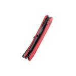 Kubey KU332F Duroc Black Red zsebkés 7,4 cm, fekete, piros, G10, csat