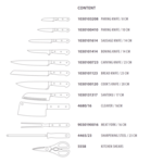 1090171201 Wüsthof CLASSIC Sada nožů ve stojanu / bloku, 12 dílů, světlý buk