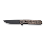 We Knife WE22026-5 zsebkés 8,3 cm, Black Stonewash, fekete-réz, szénszálas